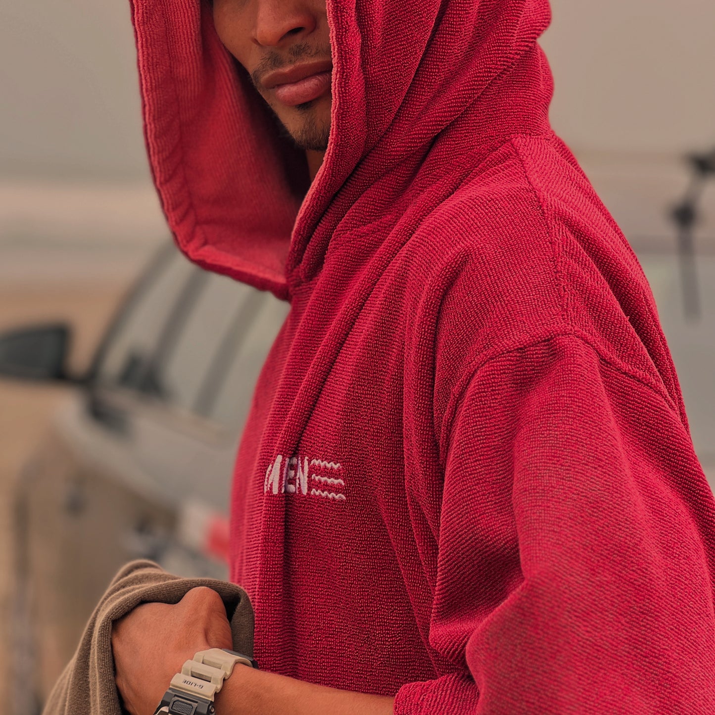 Poncho Camden Rojo Vino