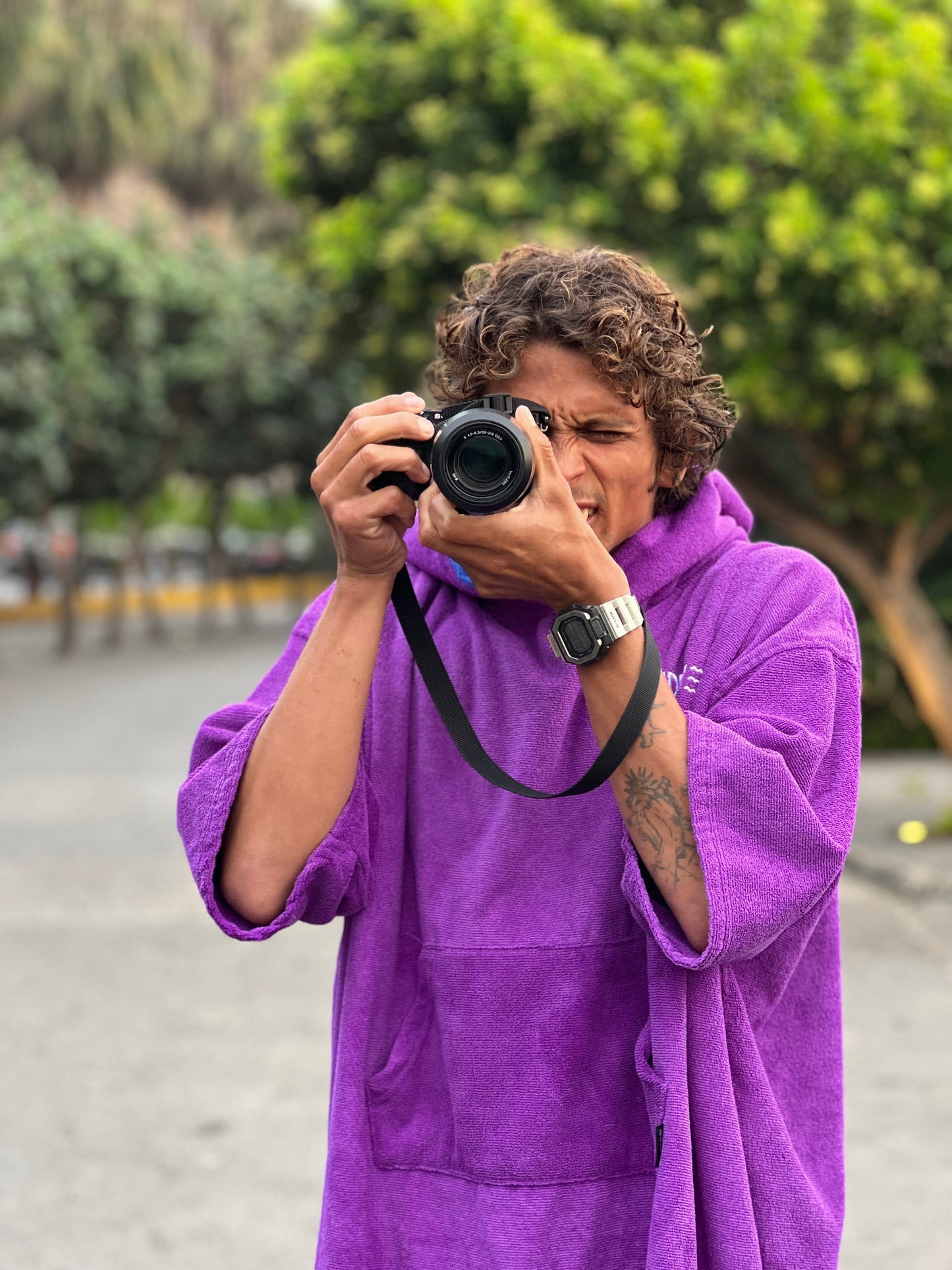 Poncho Camden Morado