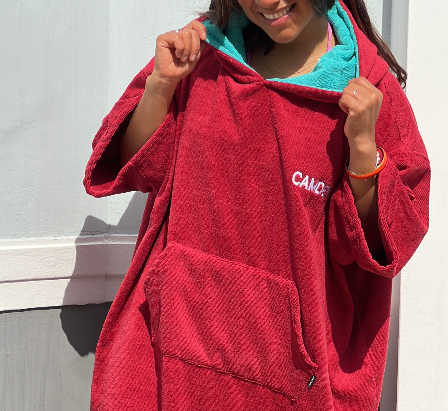 Poncho Camden Rojo Vino