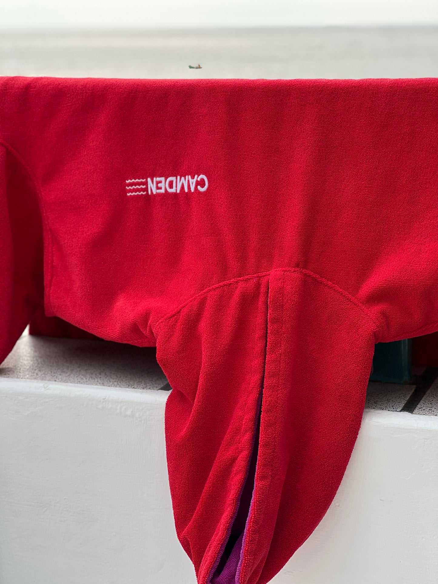 Poncho Camden Rojo - Morado Camote