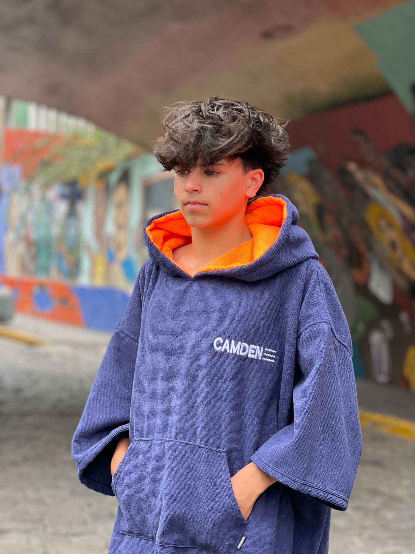 Poncho Camden Azul Marino