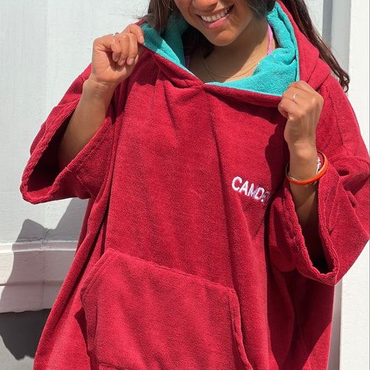 Poncho Camden Rojo Vino
