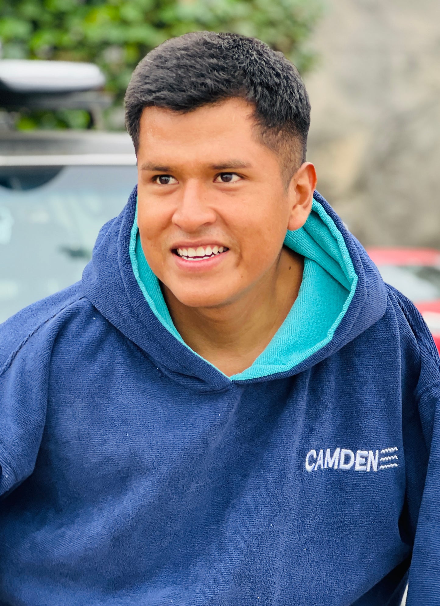 Poncho Camden Azul Marino - Turqueza