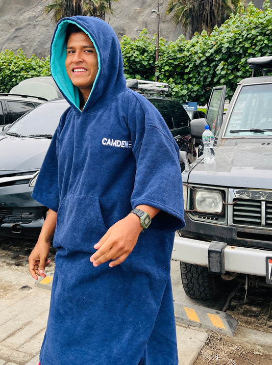 Poncho Camden Azul Marino - Turqueza